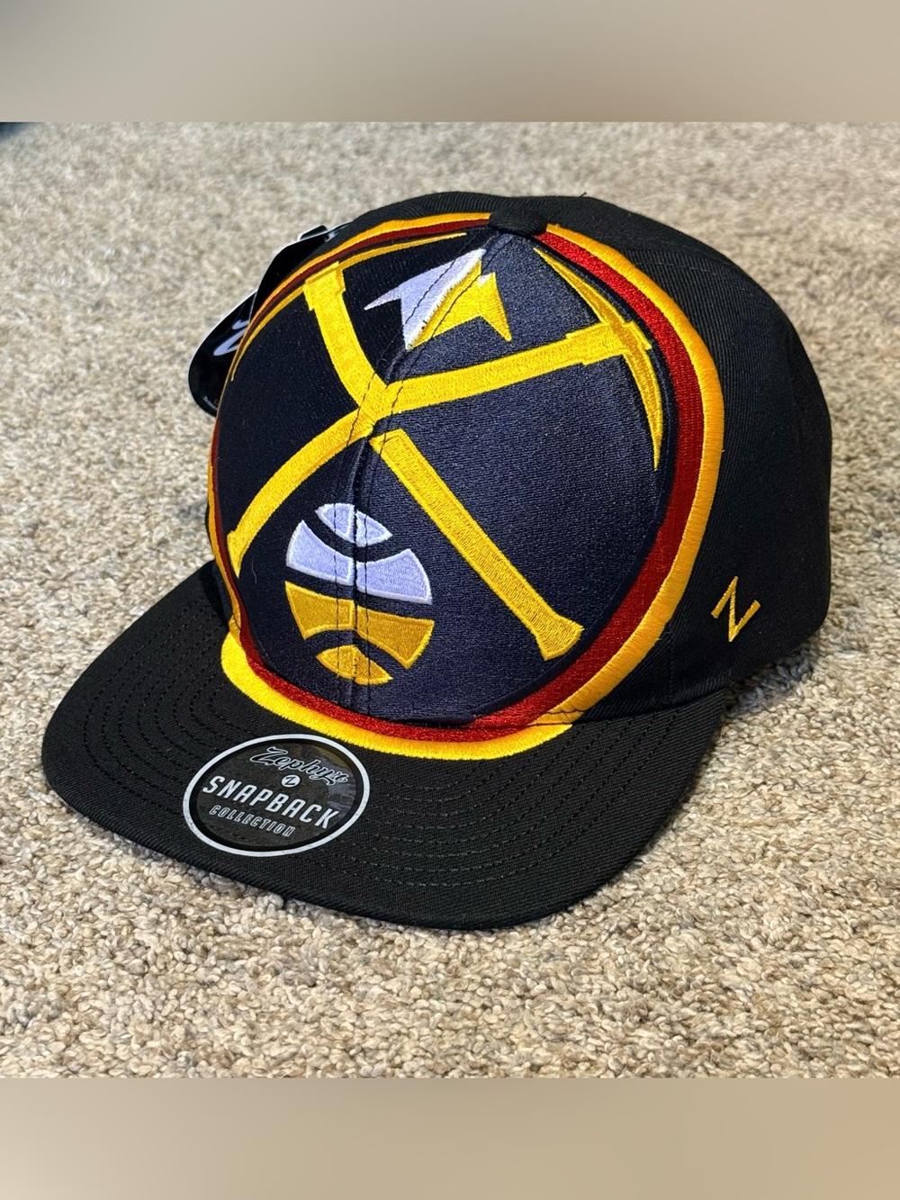 Zephyr NBA Denver Nuggets Adjustable Retro Over The Top snapback hat